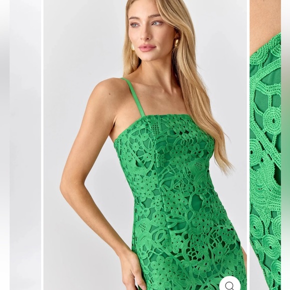 Adelyn Rae Monica Crocheted Dress - Picture 3 of 6